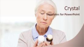  Presentation with home health care - PPT layouts with aspirin - age medicine health care background and a lemonade colored foreground