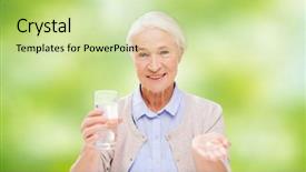  Presentation with senior care - Amazing slide set having aspirin - age medicine health care backdrop and a soft green colored foreground
