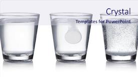  Presentation with effervescent - Beautiful PPT theme featuring aspirin - glass with effervescent tablet backdrop and a sky blue colored foreground