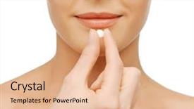  Presentation with medical concept - Beautiful slide set featuring aspirin - healthcare and medical concept backdrop and a lemonade colored foreground