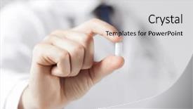 Presentation with medical concept - Slide deck consisting of aspirin - healthcare and medical concept background and a light gray colored foreground