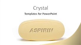  Presentation with medical pills - Theme having aspirin-pharmaceutical-medicine-pills-tablet background and a white colored foreground