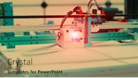  Presentation with cnc cutting machine - PPT theme consisting of assembling-cnc-laser-cutting-machine background and a  colored foreground