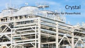  Presentation with lng - Amazing slide set having assembling of liquefied natural gas backdrop and a light blue colored foreground