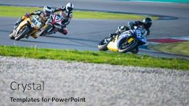  Presentation with racing - Slides with assen-netherlands-october-19-2014 background and a light gray colored foreground