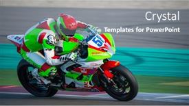  Presentation with racing - PPT layouts consisting of assen-netherlands-october-19-2014 background and a gray colored foreground