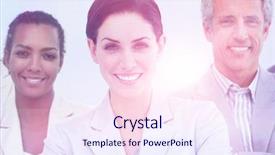  Presentation with international business - Audience pleasing slide deck consisting of assertiveness - international business people standing backdrop and a sky blue colored foreground