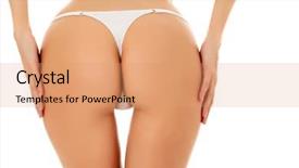  Presentation with female - PPT theme with asses - female butt white background background and a coral colored foreground