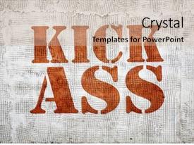Kick Red Backround Asses Kick Ass Red Graffiti PPT template 25 | CrystalGraphics