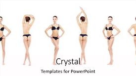  Presentation with black girl - Audience pleasing presentation theme consisting of asses - young sporty and fit girl backdrop and a  colored foreground