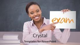  Presentation with page curlvtrasition - Presentation design enhanced with assesment - happy teacher holding page showing background and a lemonade colored foreground