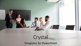  Presentation with assessment - Colorful slide deck enhanced with assessment day whilst being observe backdrop and a light gray colored foreground