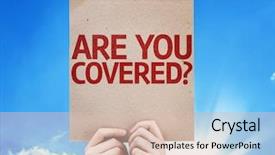  Presentation with annual day invitation card - Amazing PPT layouts having assessment house - are you covered card backdrop and a  colored foreground