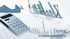  Presentation with assets - Slides featuring assets review - charts and graphs of sales background and a  colored foreground
