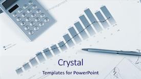  Presentation with sales - PPT theme consisting of assets review - charts and graphs of sales background and a sky blue colored foreground