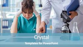  Presentation with medical assistant - PPT layouts having assistant due to medical error background and a teal colored foreground