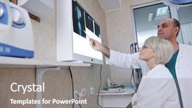  Presentation with lab animal - Cool new PPT theme with assistant in a small animal backdrop and a gray colored foreground