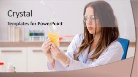  Presentation with plasma - Presentation theme featuring assistant with bag of plasma background and a light gray colored foreground