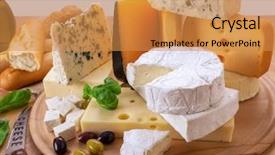  Presentation with catering banquet table different - Amazing PPT theme having assorted - big assortment of different kind backdrop and a gold colored foreground