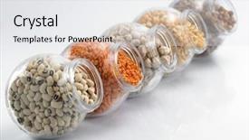  Presentation with beans - Beautiful PPT layouts featuring assorted-beans-arranged backdrop and a white colored foreground