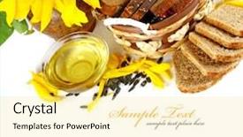  Presentation with sunflower sunflower sunflower sunflower sunflower - Cool new presentation theme with assorted bread with sunflower backdrop and a blonde colored foreground