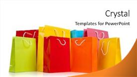  Presentation with orange lime - Beautiful presentation theme featuring panoramic view of castellarquato emilia romagna italy backdrop and a coral colored foreground