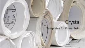  Presentation with new office - Presentation having assorted construction drawings background and a light gray colored foreground