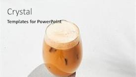  Presentation with cold coffee - Presentation consisting of assorted-iced-coffee-on-white background and a white colored foreground