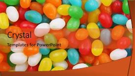  Presentation with jelly - Audience pleasing presentation theme consisting of assorted jelly beans colorful image great for backgrounds backdrop and a red colored foreground