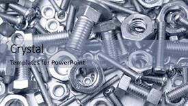  Presentation with nuts bolts nuts and bolts - Amazing PPT theme having assorted nuts and bolts closeup backdrop and a seafoam green colored foreground