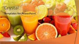  Presentation with juice - Presentation consisting of assorted-of-fruit-juice background and a  colored foreground