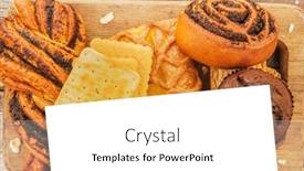  Presentation with pastries - Presentation with assorted-pastries-on-a-vintage background and a white colored foreground