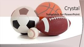  Presentation with ball sports - Amazing presentation having assorted sports ball backdrop and a coral colored foreground