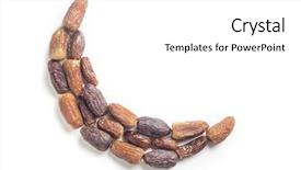  Presentation with shape - Presentation design with assorted types of ripped dates background and a white colored foreground