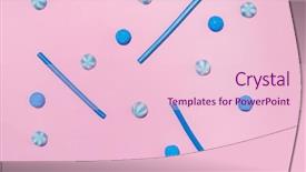  Presentation with blue pink - Slide deck featuring assortment of a blue sugar jelly candies and lollies isolated on pink background background and a lemonade colored foreground