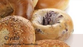  Presentation with bagel - Cool new presentation with assortment of bagels on white backdrop and a red colored foreground