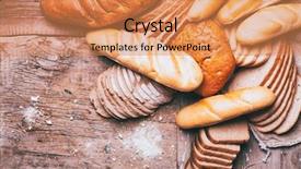  Presentation with fragrant - Audience pleasing presentation design consisting of the table food healthy backdrop and a coral colored foreground