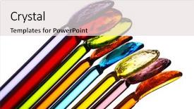  Presentation with cocktail - PPT theme with assortment-of-colorful-glass-cocktail background and a lemonade colored foreground