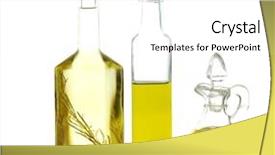  Presentation with cooking oil - Amazing PPT theme having assortment of cooking oil backdrop and a white colored foreground