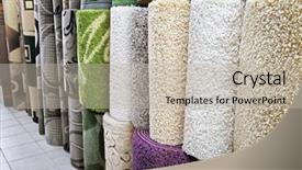  Presentation with carpet - Audience pleasing PPT theme consisting of assortment of different carpets backdrop and a mint green colored foreground