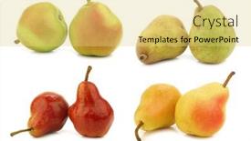  Presentation with different - Slide deck featuring assortment-of-different-colorful-pears background and a yellow colored foreground