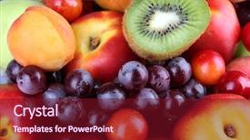  Presentation with guava fruits fresh green fruit - Amazing PPT layouts having assortment of juicy fruits background backdrop and a tawny brown colored foreground