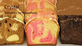  Presentation with cinnamon - Slide set with delicious bread and knife stuck food carbohydrates background and a yellow colored foreground