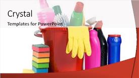  Presentation with pulses food assortment legume - Amazing PPT theme having assortment of means for cleaning backdrop and a sky blue colored foreground