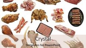  Presentation with meat - PPT layouts consisting of woman doctor with syringe in background and a light blue colored foreground