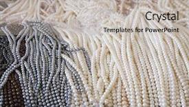  Presentation with pearls - Audience pleasing PPT layouts consisting of assortment of pearls backdrop and a light gray colored foreground