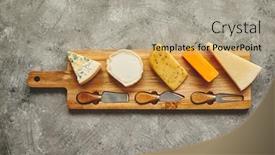  Presentation with knives - Theme enhanced with assortment-of-various-kinds background and a mint green colored foreground