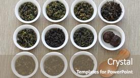  Presentation with taiwanese nationalism - Colorful theme enhanced with assortment oolong ta iron goddess backdrop and a coral colored foreground