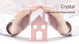  Presentation with property insurance - Amazing slides having assurance - property insurance house miniature covered backdrop and a lemonade colored foreground