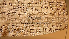 Presentation with ancient civilization - Colorful theme enhanced with assyrian civilization in iraq backdrop and a coral colored foreground